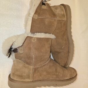 Plush Cream Fur-Lined Boots